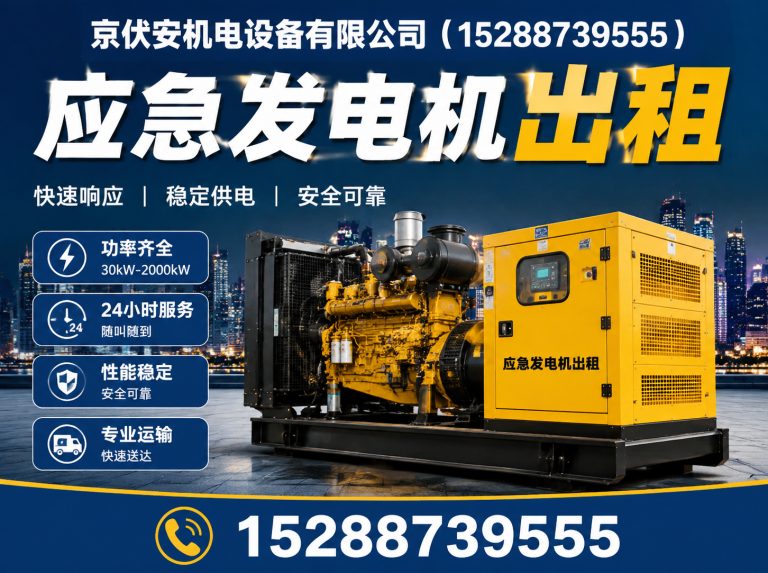 中卫发电机租赁展示图